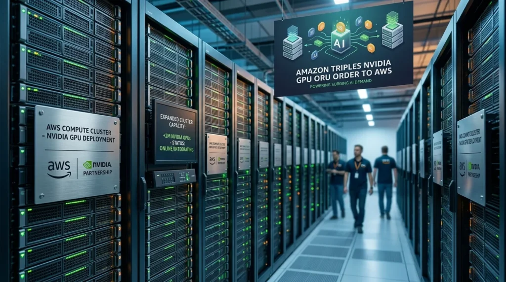 Amazon expands Nvidia GPU order for AWS data centers amid surging AI demand