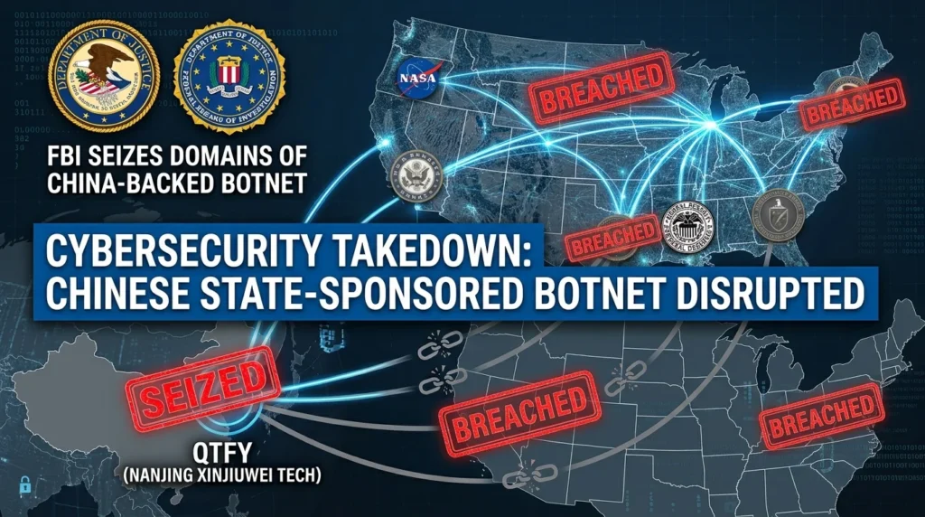 FBI seizes domains of Chinese state-sponsored botnet used to hack US government agencies