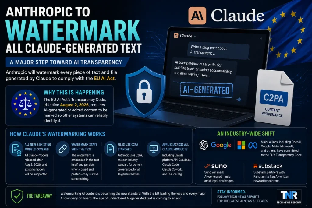 anthropic watermark ai generated text