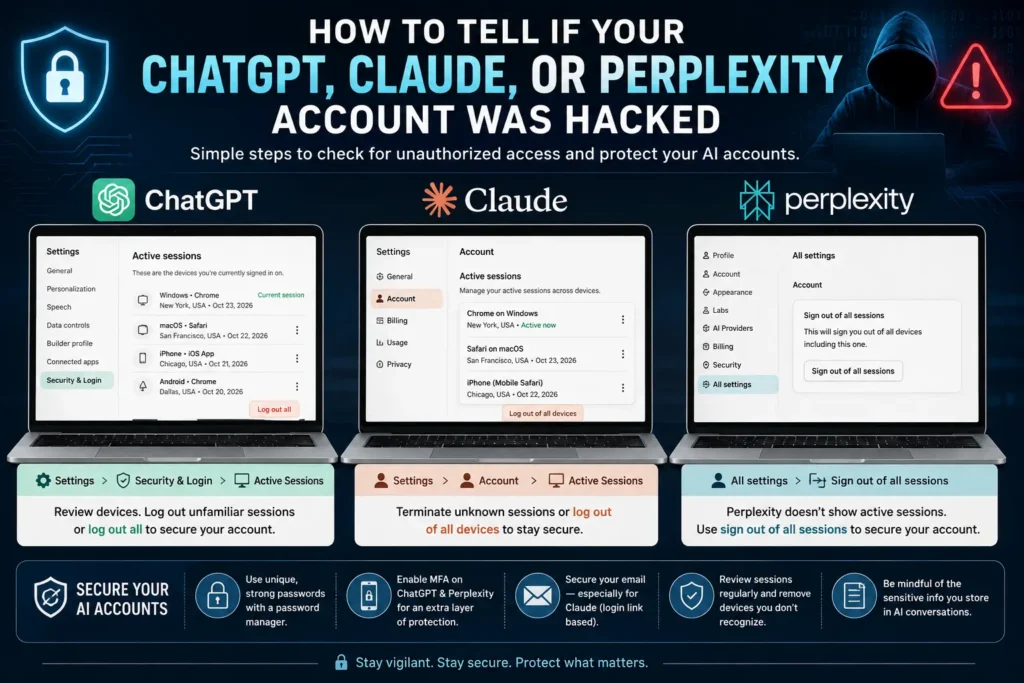 how to tell if ai account hacked