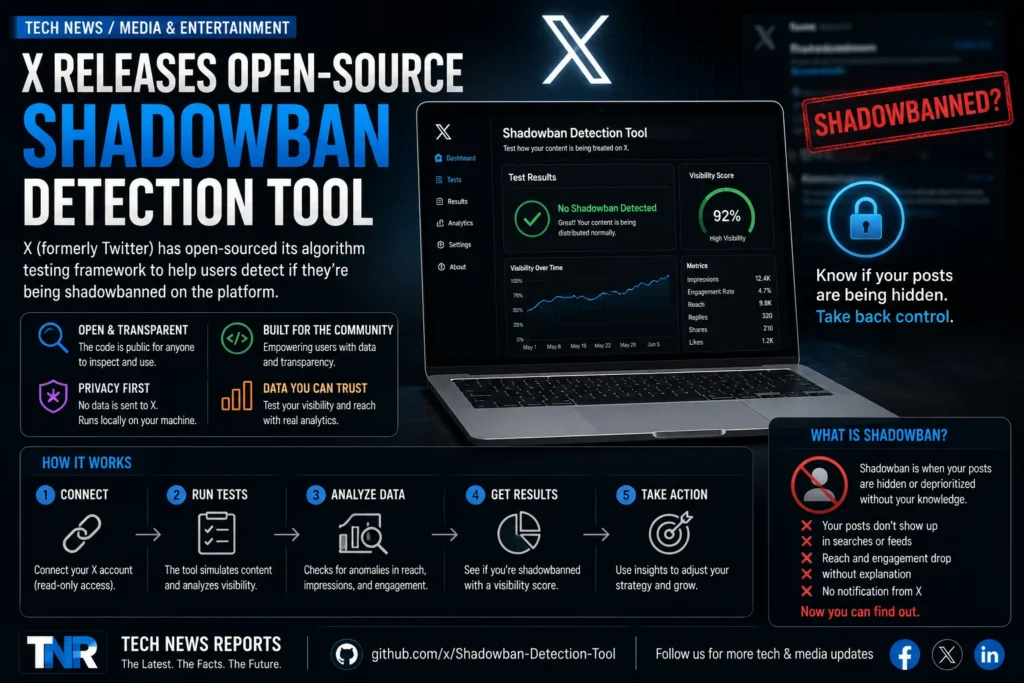 x open source algorithm shadowban tool