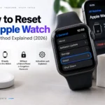 Apple Watch Settings screen showing the Reset option under General settings