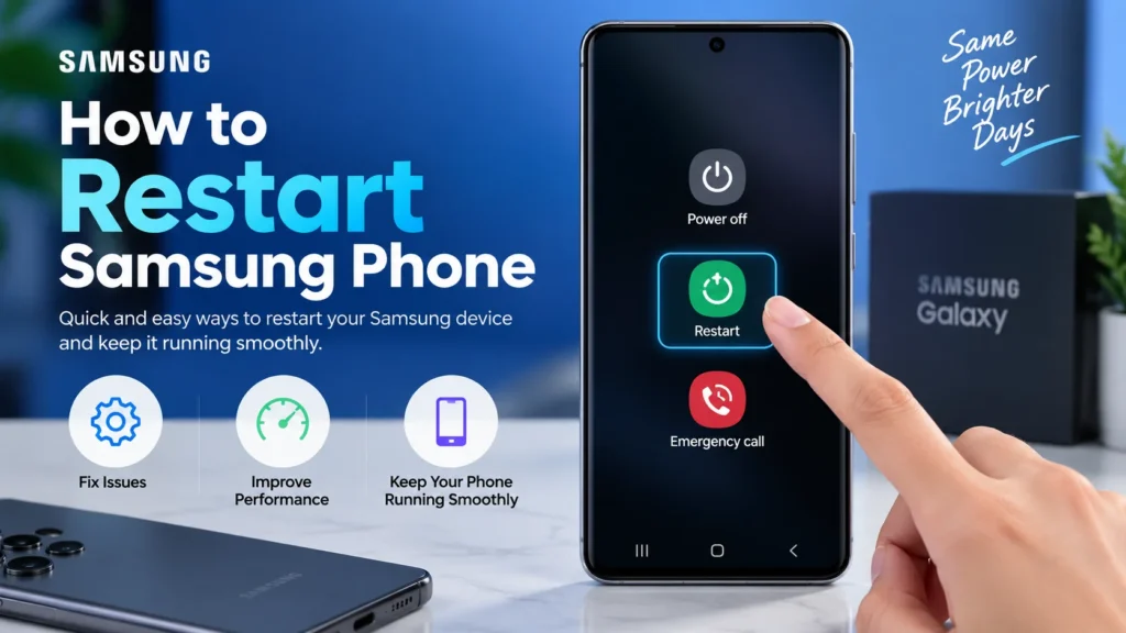 how to restart samsung phone